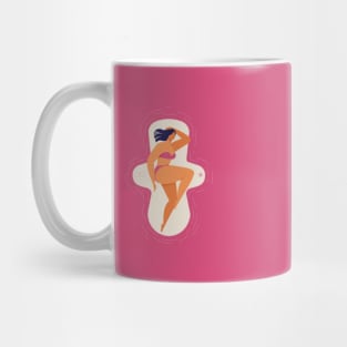 Woman sleeping on the water Mug